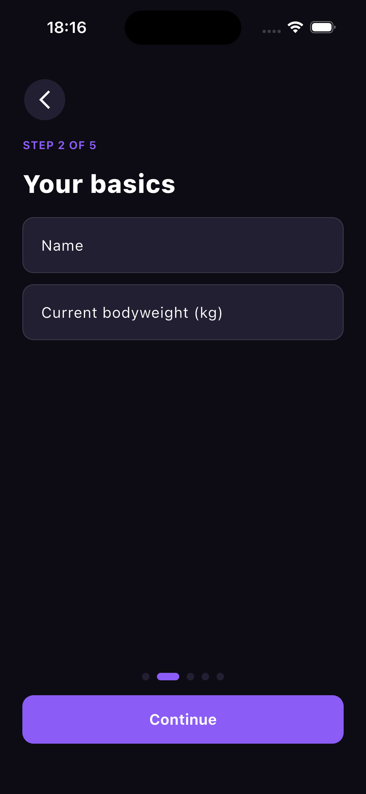 First screen